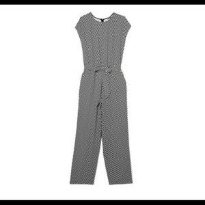 Vince Camuto diagonal striped jumpsuit